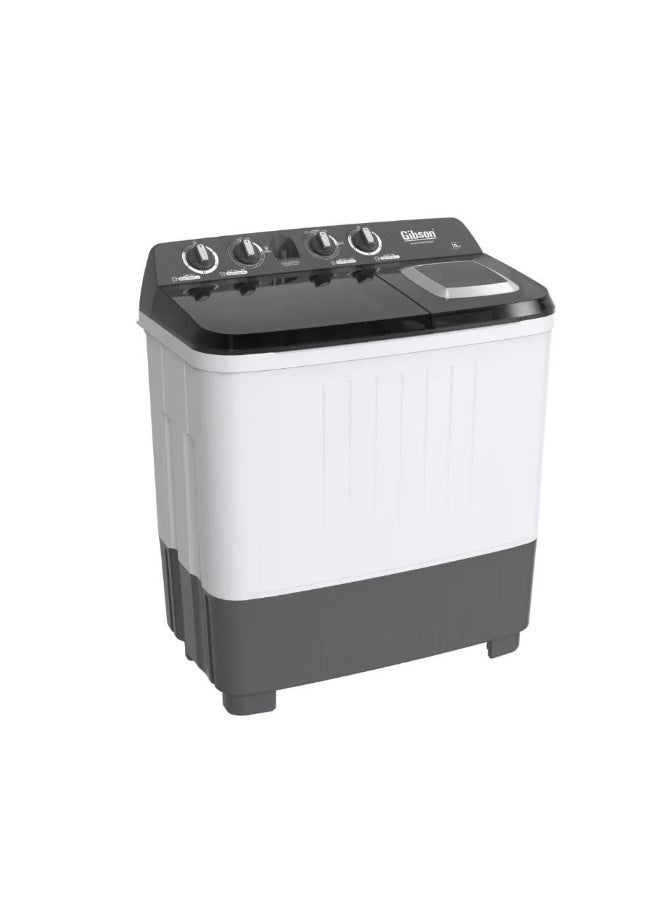 GIBSON Twin Tub Washing Machine,7 kg, White - Image 1